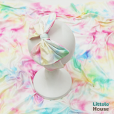 Baby Tie Dye Swaddle Wrap with Hairband SR079 | NB | Rainbow